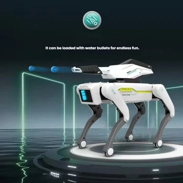 interactive robot dog toy front view