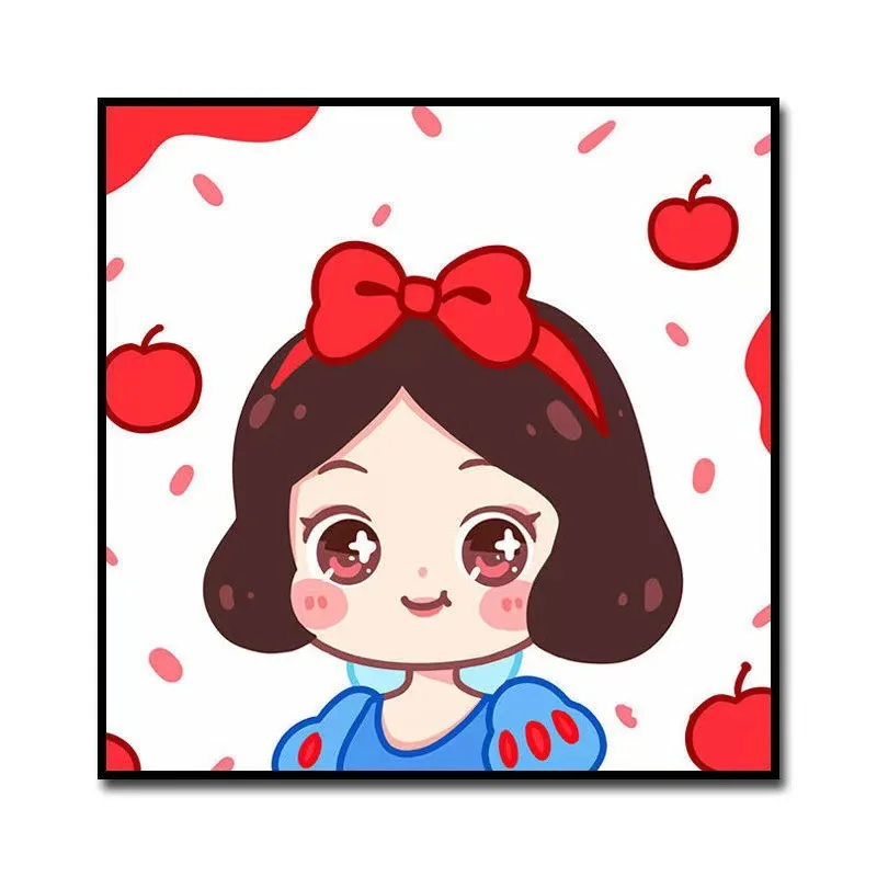 Diamond Painting Disney 5D DIY Diamond Drawing Cartoon Animation Snow White Princess Elsa Complete Diamond Cross Stitch Children's Hand Painting