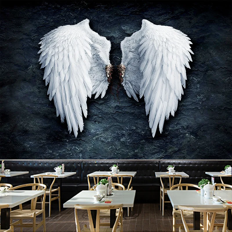 36Pieces Plastic Angel Wings for Crafts Mini 3D White Angel Wing