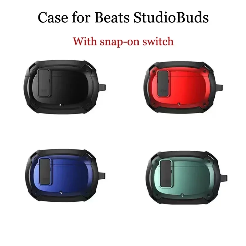 Custodia Protettiva Con Interruttore A Scatto Per Beats Studiobuds Cover Per Studio Buds Shell Per Beats-Studio Buds Anti-Shock Shield
