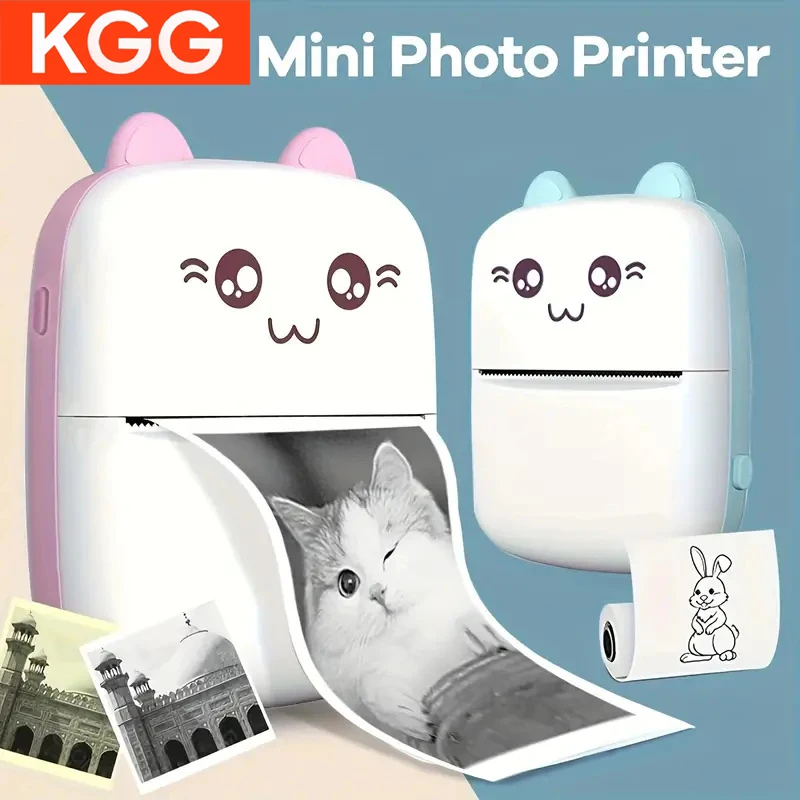Portable-Mini-Thermal-Printer-Wirelessly-BT-203dpi-Photo-Label-Memo ...
