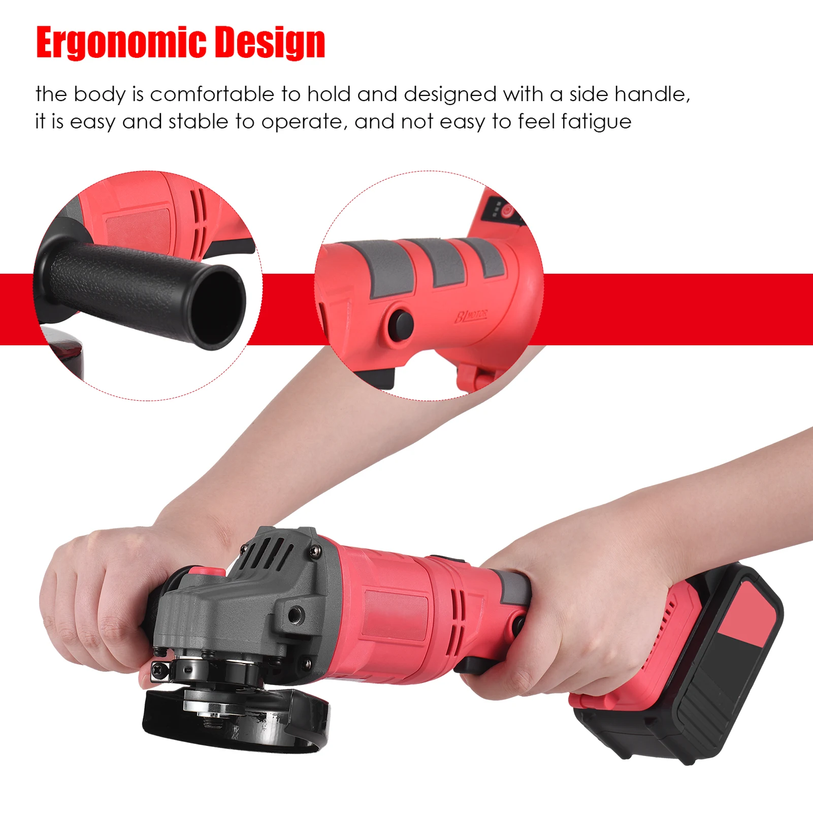 21V Electric Angle Grinder Cutting Machine with Discs Li ion