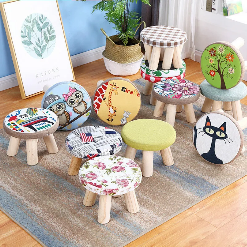 Taburete de sofá banco de madera japonés multifuncional taburetes bajos,  bancos de zapatos, bancos pequeños, mesa de té para el hogar, banco de  sofá