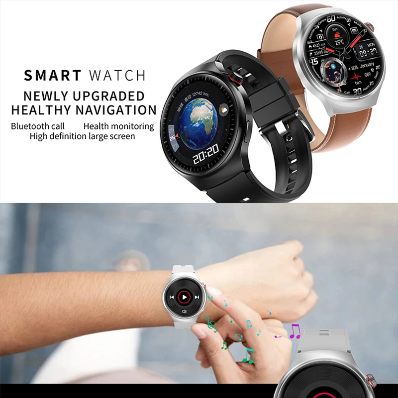Smartwatch 2026 con Modalità Multi-Sport, Chiamate Bluetooth, Monitoraggio Salute, Frequenza Cardiaca, Sonno, Ossigeno nel Sangue, Meteo, per Uomini e Donne - immagine 2