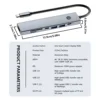 NADODO 7 in 1 USB C Adapter with HDTV 4K PD 100W USB3.0&2.0 USB C3.0 TF/SD for MacBook Pro Dell XPS MacBook Air and More 6