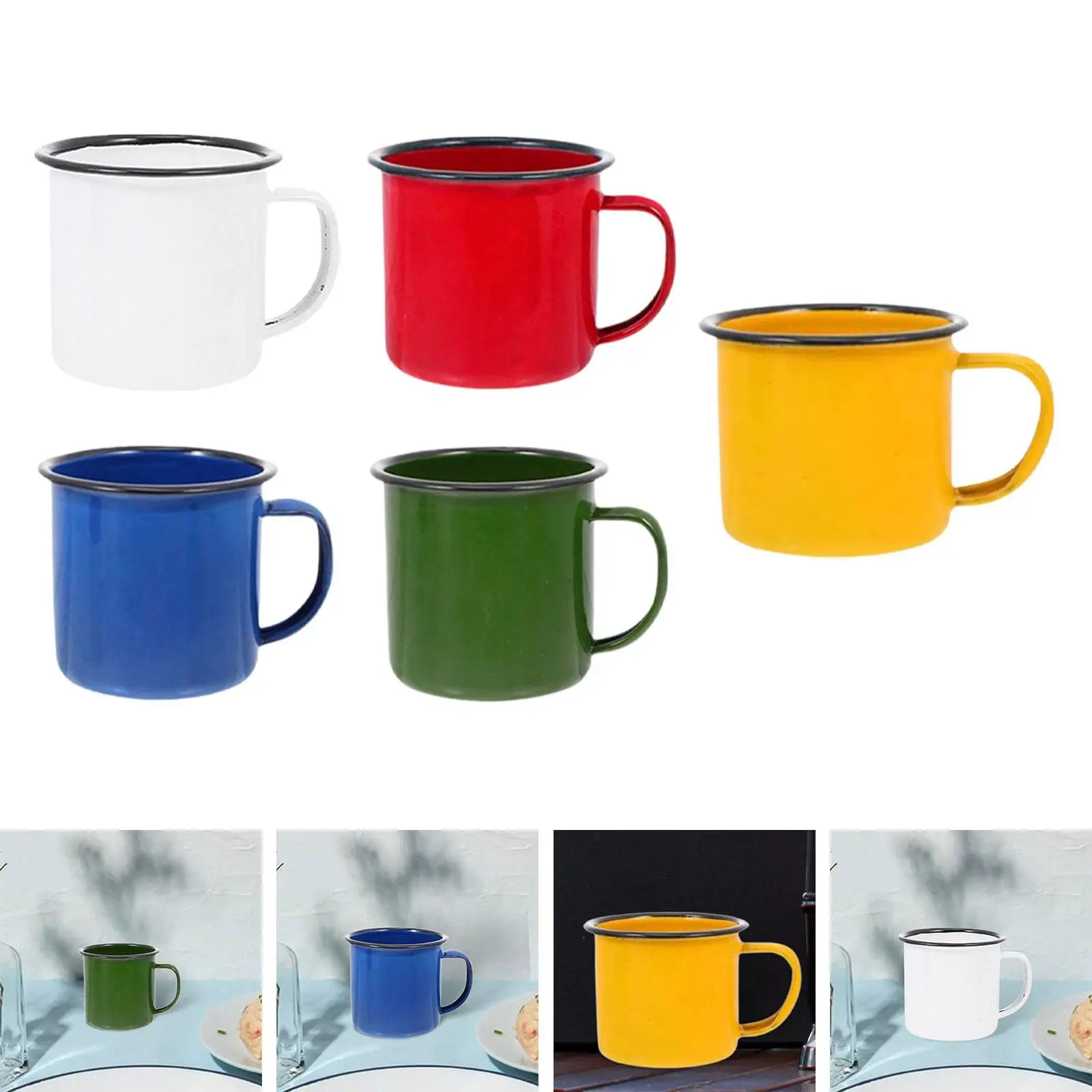 Stylish Sturdy Enamel Mug for Coffee, Tea, and More