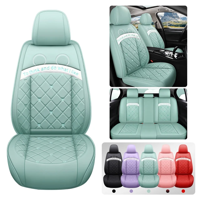 For Nissan Frontier 5-Seat Full Set Car Seat Cover PU Leather Front Rear  Cushion