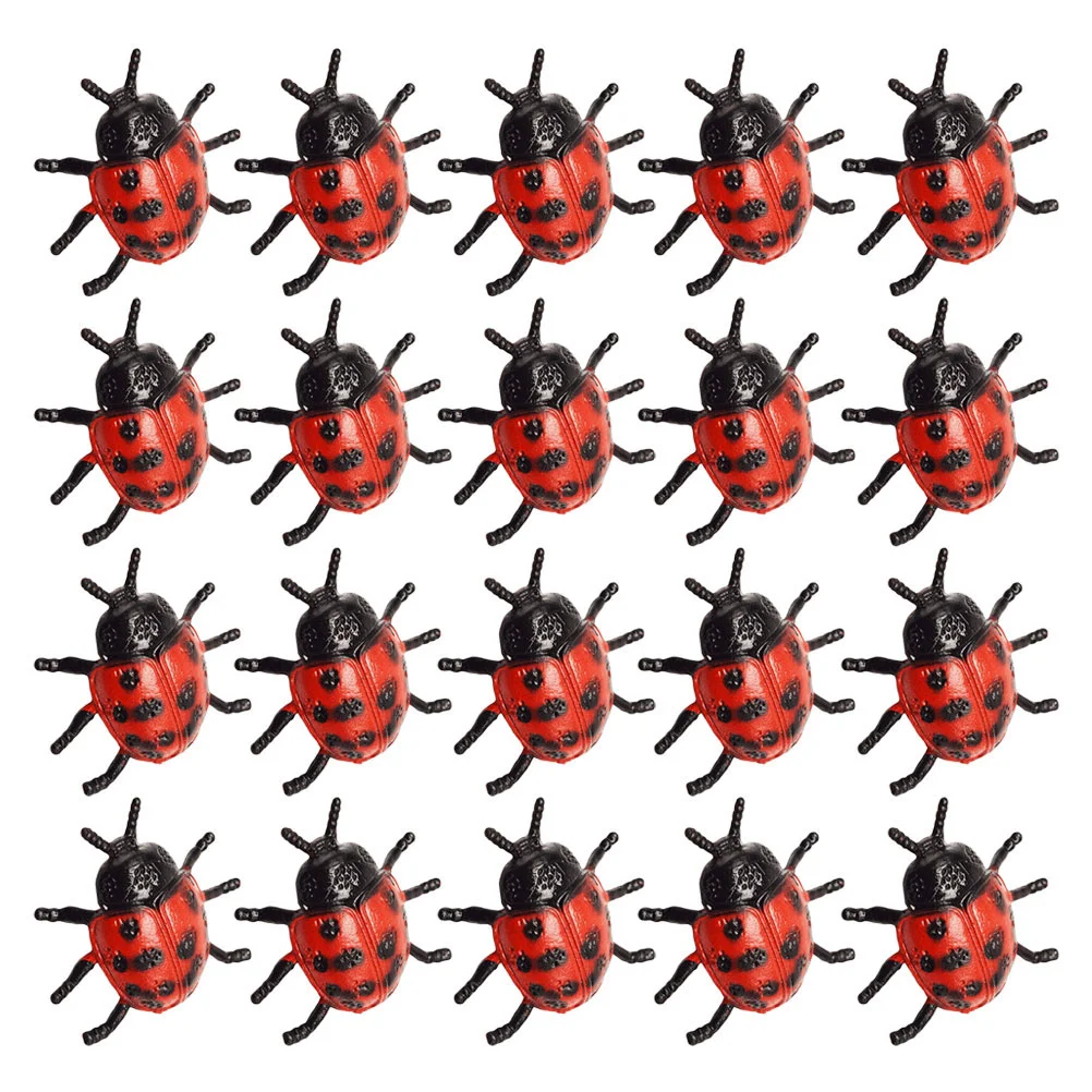 

Fake Ladybug Toys Lifelike Ladybug Models Interesting Tricky Playthings