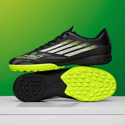 Men's Professional Non - Slip Football Boots - Comfortable Ankle Soccer Sneakers for Boys and Unisex Use (Black TF)