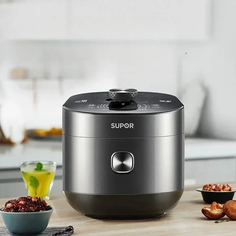Supor Pressure Cooker 5 Liters Steam Boil Rice Cooker 2 Inner Pots Timing Reservation Electric Home Kitchen Multicooker