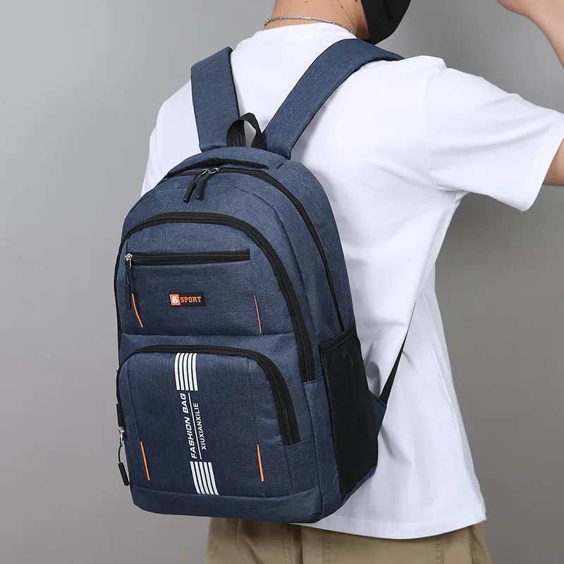 Men's Backpack New Business Commuter Backpack Lightweight Multi-Pocket Leisure Travel Backpack - 4
