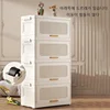 4 Floor Multifunctional Folding Storage locker Thickening Folding Wardrobe Storage Cabinet Home Folding Storage Box With Pulley 5