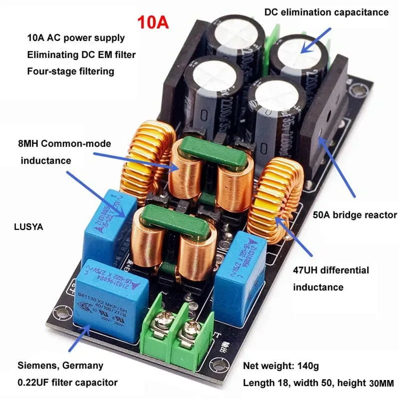 K Fai Da Te La Scheda Filtro Di Alimentazione EMI 4A Amplificatore Pre Amplificatore DAC Cuffia: Ridurre Il Rumore, Migliorare La Qualà Audio Da 20,95 € | DHgate