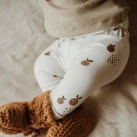 INS Spring trousers Autumn Kids Organic Cotton Baby Girls Pants Children Boys Wear Leggings Infant Long Pants 1