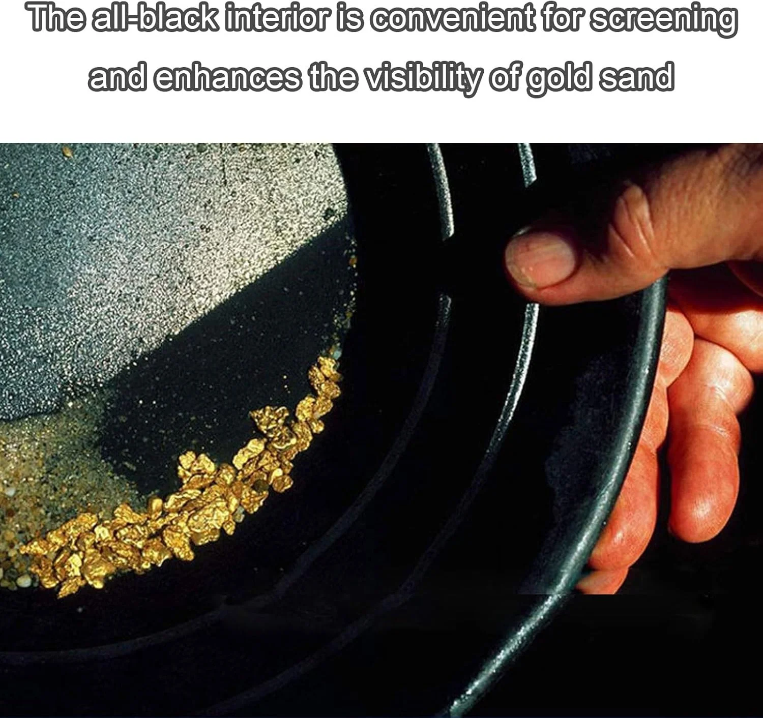 Plastic Basin Gold Panning Pan Mining Riffle Dredging Prospecting River Tool
