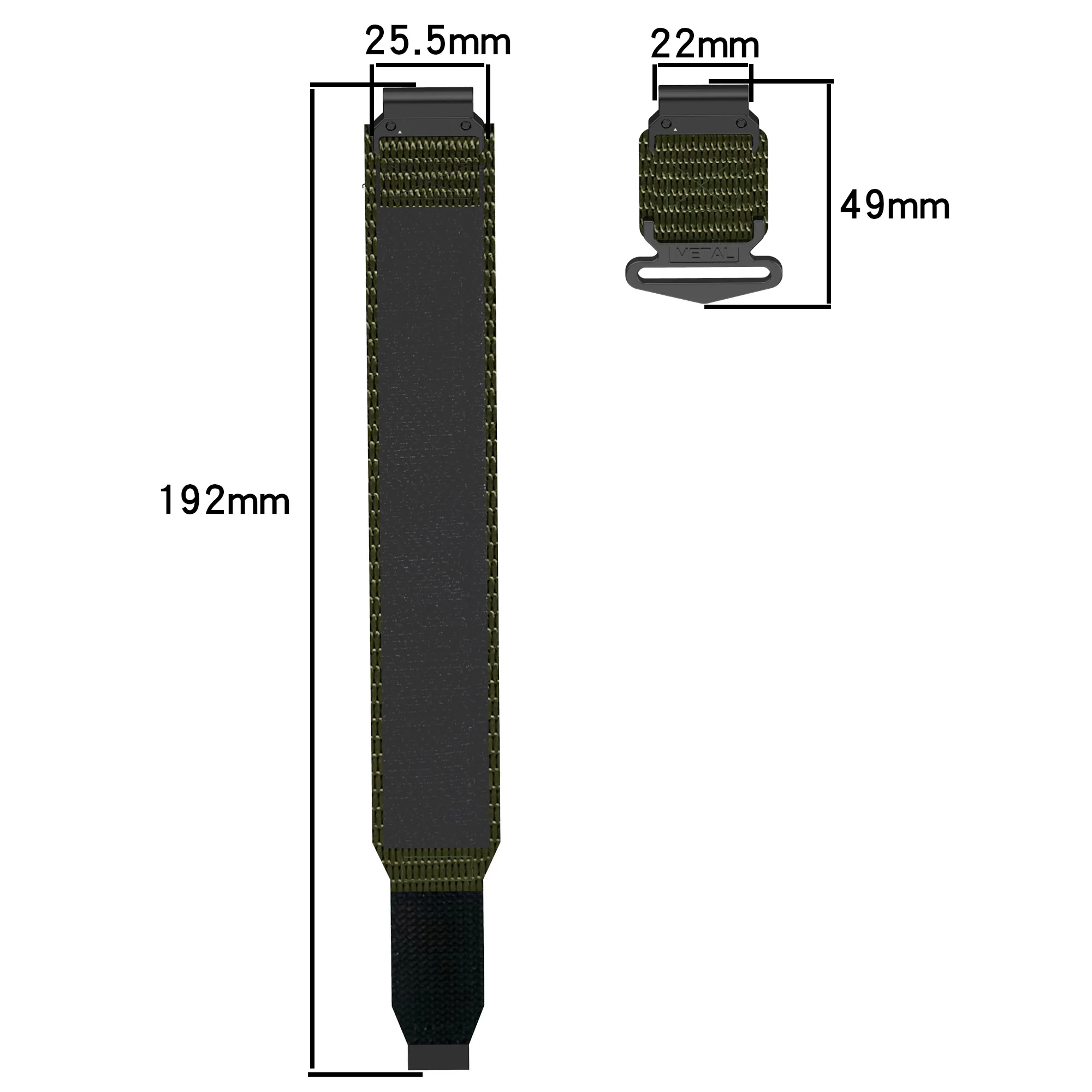 Nylon Quick Fit Strap in Assorted Sizes