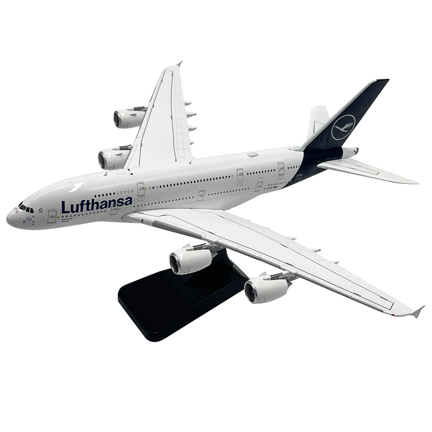 

Diecast Lufthansa A380 Civil aviation Passenger Plane Alloy Model 1:400 Scale Toy Gift Collection Simulation Display