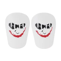 Mini Non - slip Shock Absorbing Lightweight Soccer Shin Guards - 2 Pack - M (WHITE)