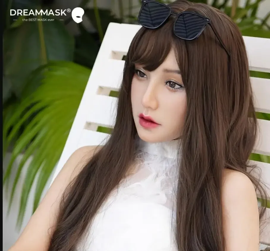 

(DMS10) Dreammask' DMS Crossdressing Full Head With Breast Torso Cosplay Kigurumi Male To Female Silicone Mask