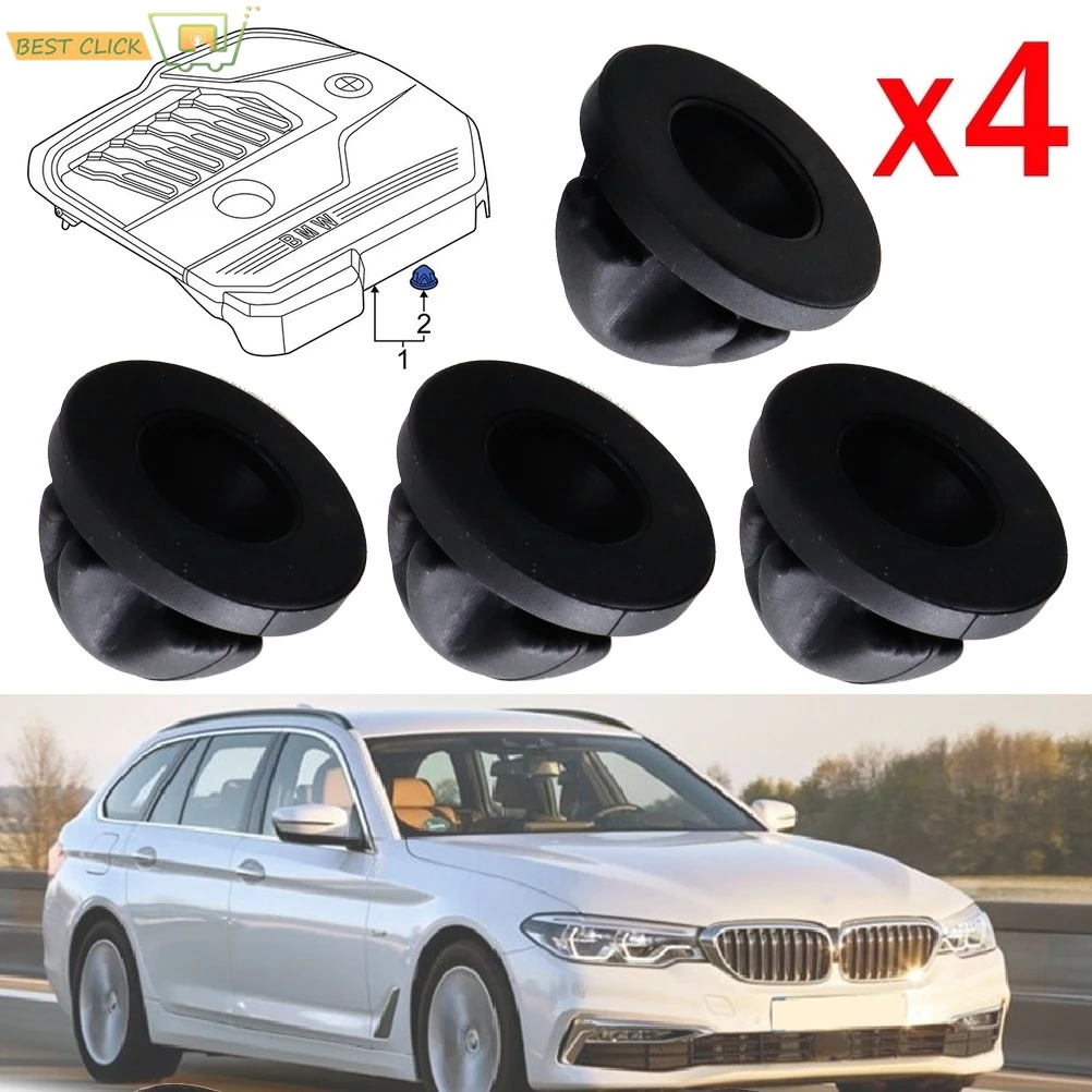 4X Engine Top Cover Trim Rubber Mount Grommet Bush Bump Stop For BMW SERIES X1 X2 X3 X4 X5 X6 Mini