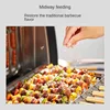 Electric Rotisserie Smokeless 360°automatic Rotation Constant Temperature Anti-scald Grill Mesh Removable Home Electric Grill 4