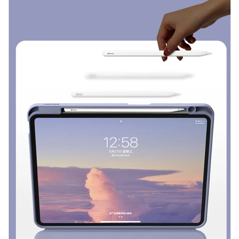 Estojo Dobrável com Teclado para Ipad Tampa Magnética 10.9 Polegadas ar 10.2 Pro 10.5 11 ar 2023 - Imagem 5