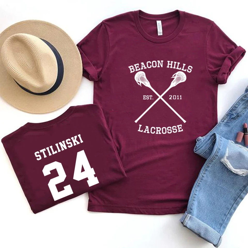 Teen Wolf Stiles Stilinski 24 McCall 11 T-shirt Women Men Beacon Hills  Lacrosse Shirt Dylan Obrien Retro Teen Wolf Tv Show Tops - AliExpress, image size:960x960