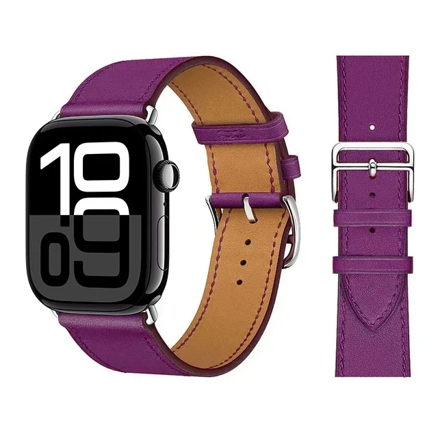 Elegant Leather Strap for Apple Watch - Business Bracelet Edition