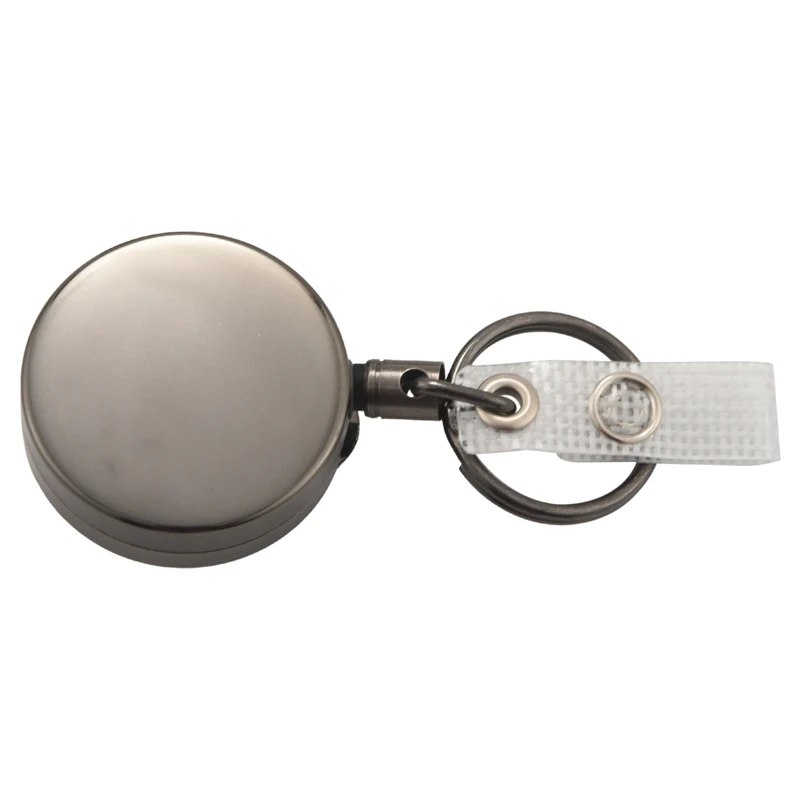 

10 Pack Heavy Duty Retractable Badge Holder Reel,Metal ID Badge Holder With Belt Clip Key Ring For Name Card Keychain