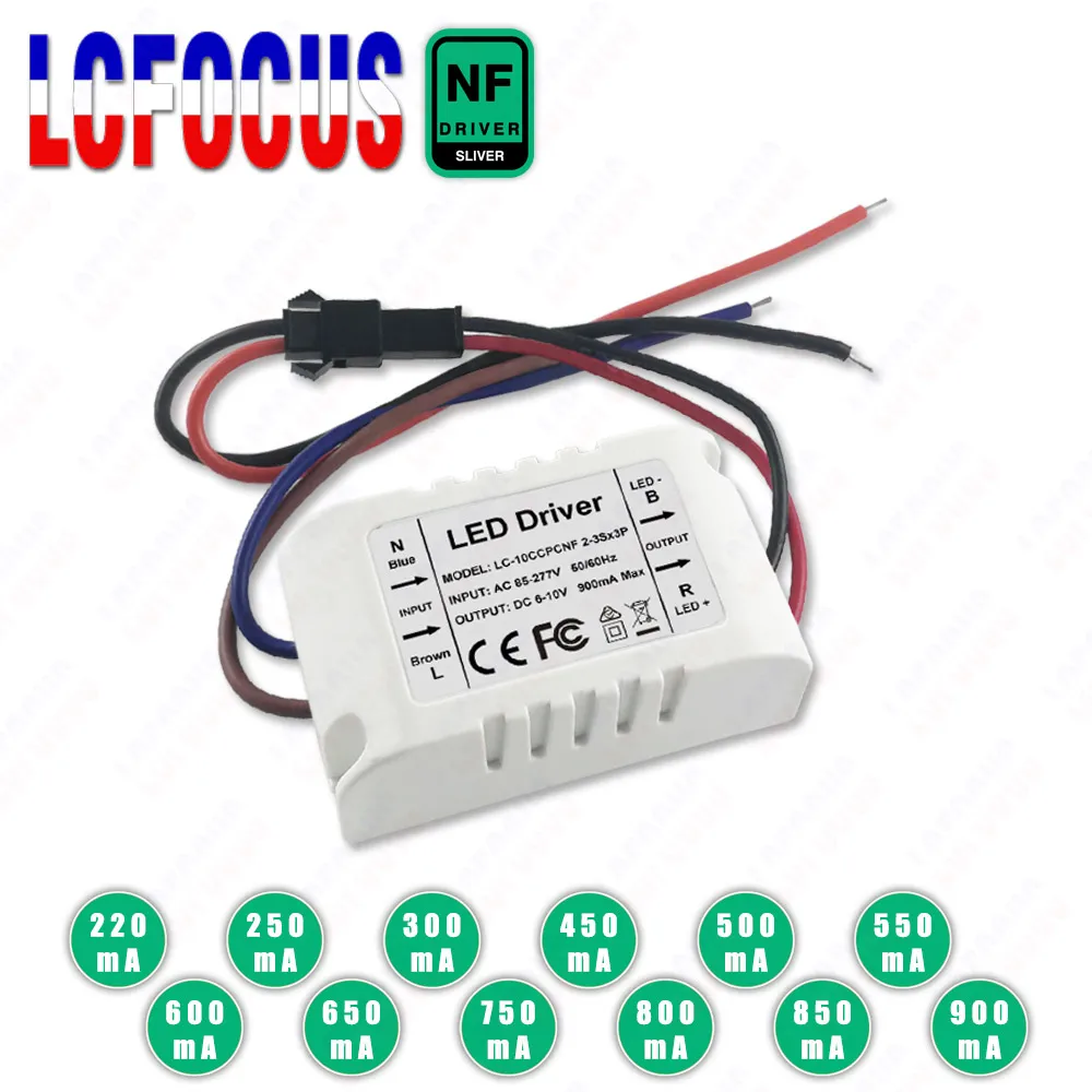 LED-Driver-6W-7W-9W-10W-12W-Constant-Current-300mA-450mA-600mA-6-8-10 ...