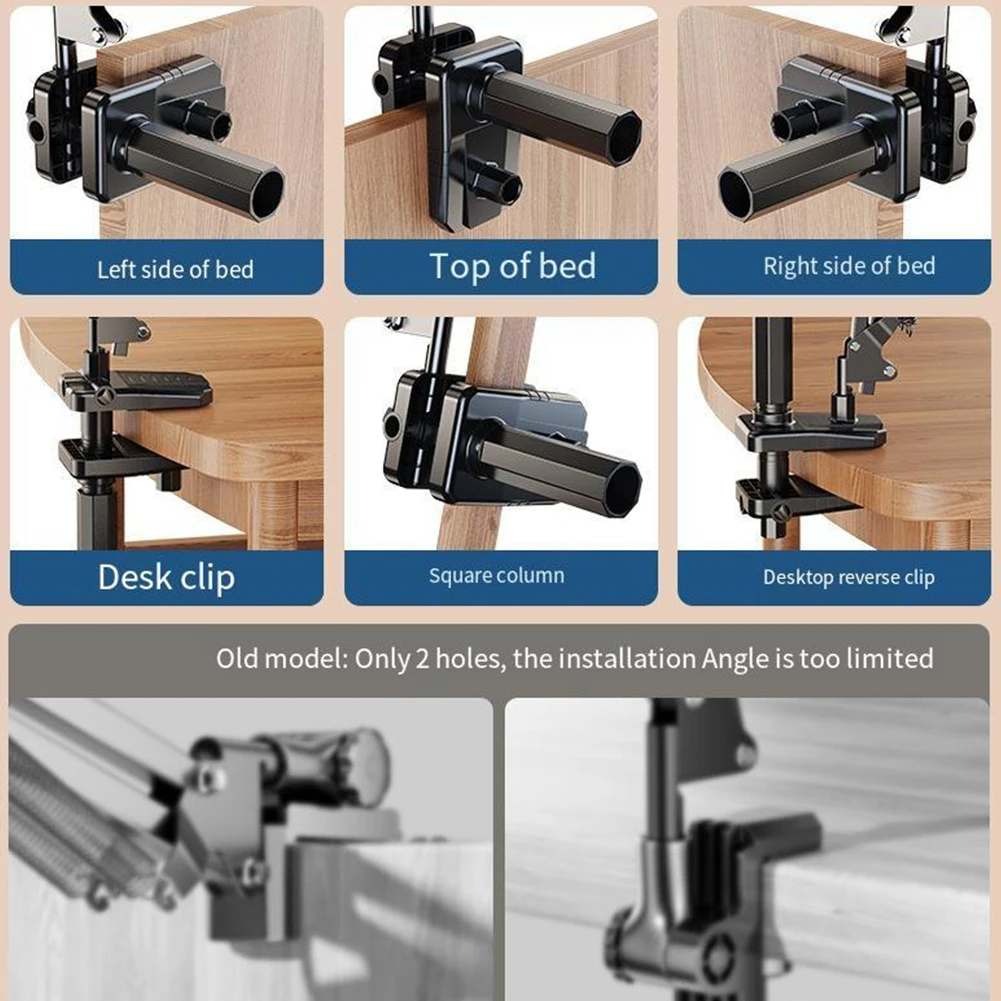 New Flexible Arm Phone Grip Holder 360 Adjustable Mobile Phone Stand for All Phone Lazy Phone Bracket for Filming Live Streaming