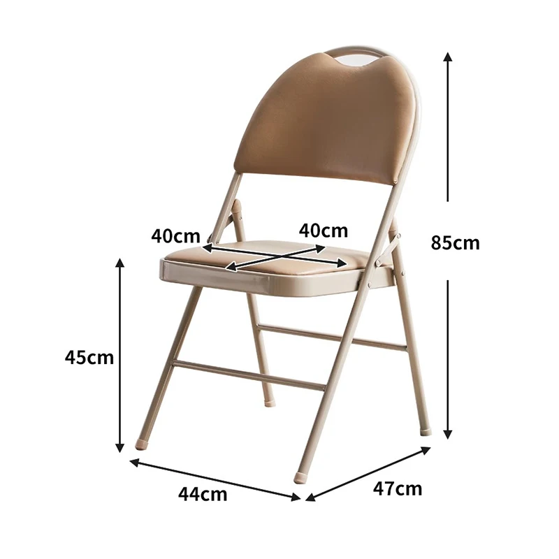 Trendy Upholstered Dining Chairs Vintage Beige Luxury Nordic Dining Chairs Modern Foldable Muebles De Cocina Home Furniture