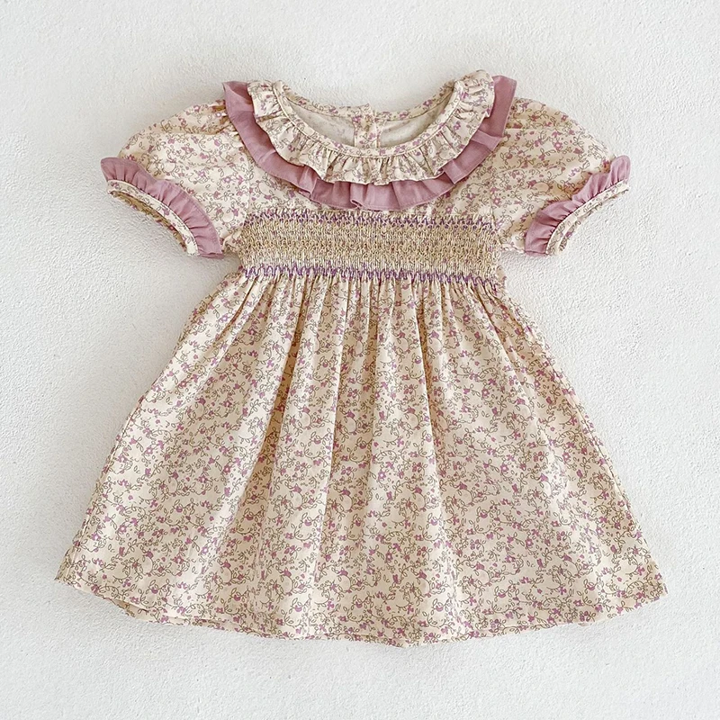 Lace Flower Baby Girl Dress and Romper 2