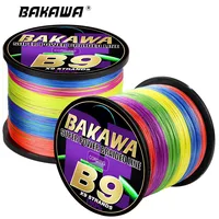 BAKAWA Brand X9 Multifilament Fishing Lines 9 Strands 300M 500M 1000M 100M Strong Smooth Braided 100% PE Seawater Wire Pesca 1