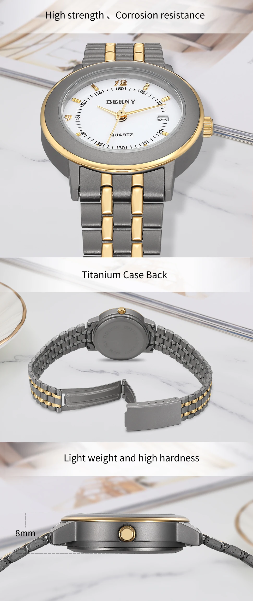 BERNY Watch Side Profile