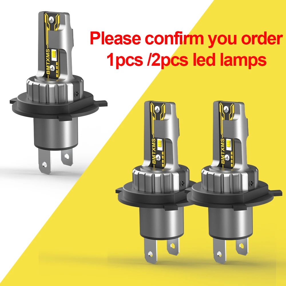 BMTxms H4 LED Motorcycle Headlight Bulb 20000LM H4 LED Moto