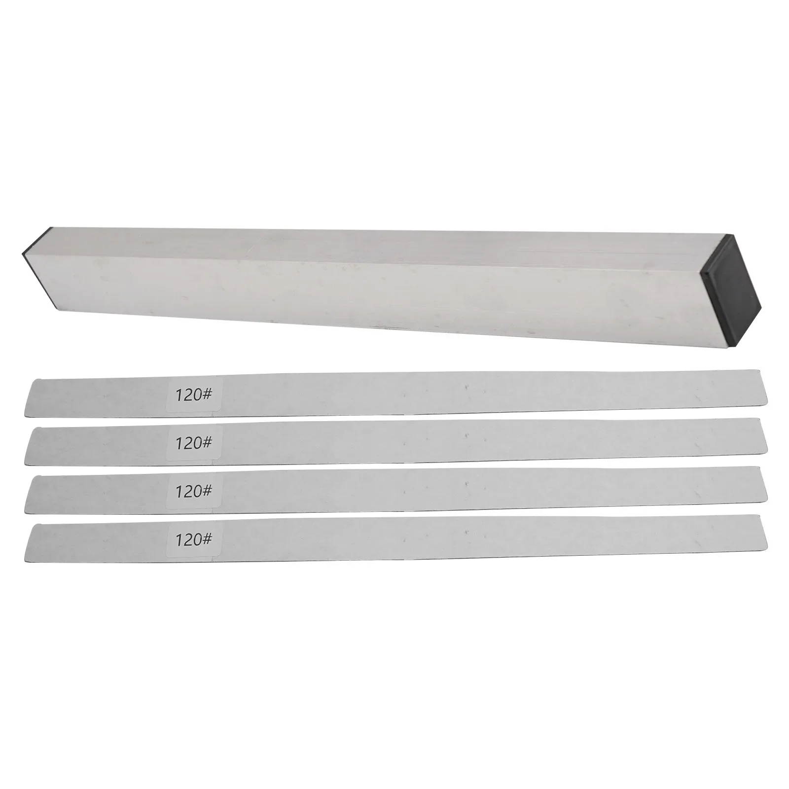 Guitar Neck Fret Beam Leveling Bar Luthier Tools With 6PCS Sandpaper Stainless Steel Aluminum Alloy Versatile Polishing Guitar