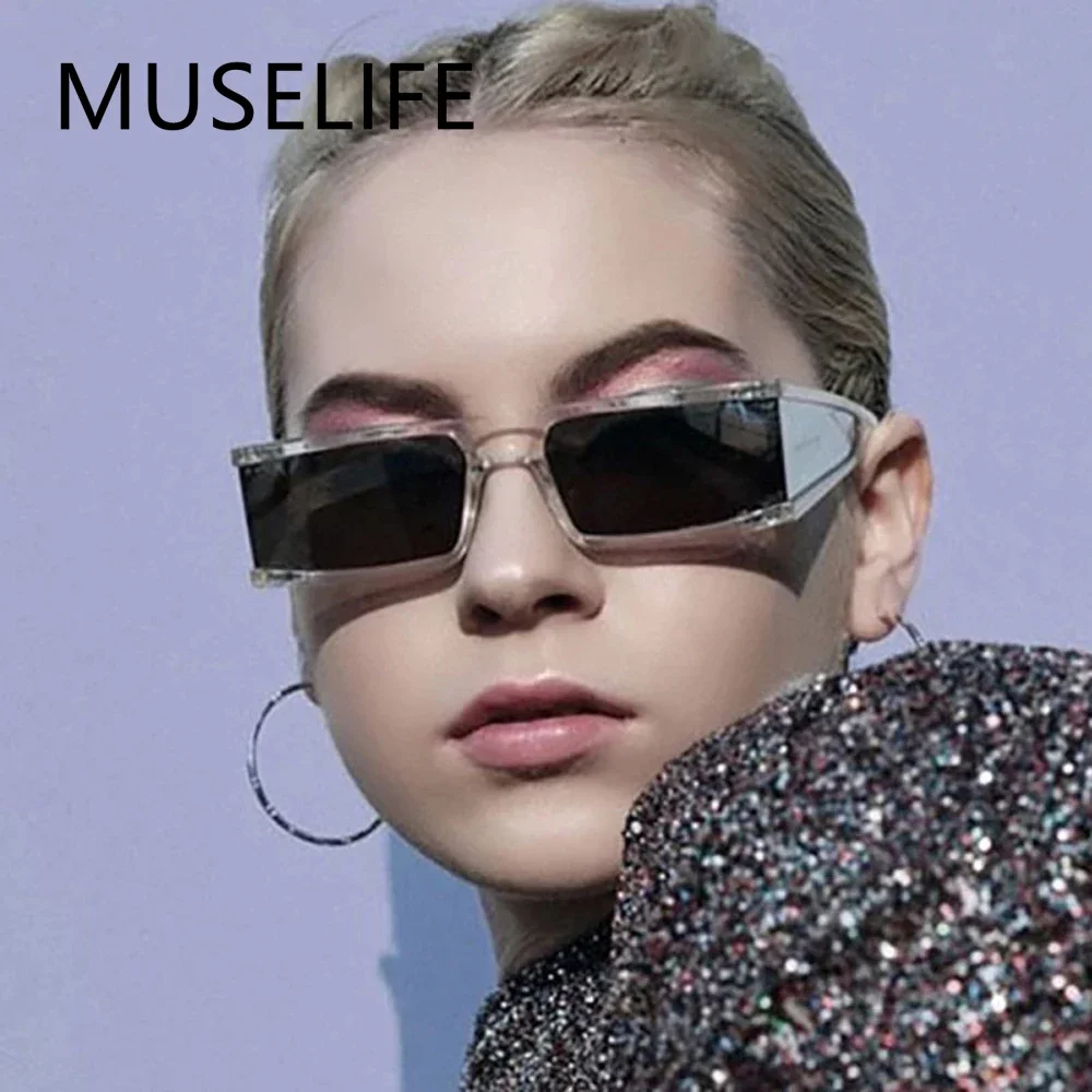 

Fashion Rectangle Sunglasses Women New Oversized Mirror Men Shades Glasses Luxury Brand Trend Unique Female Eyewear