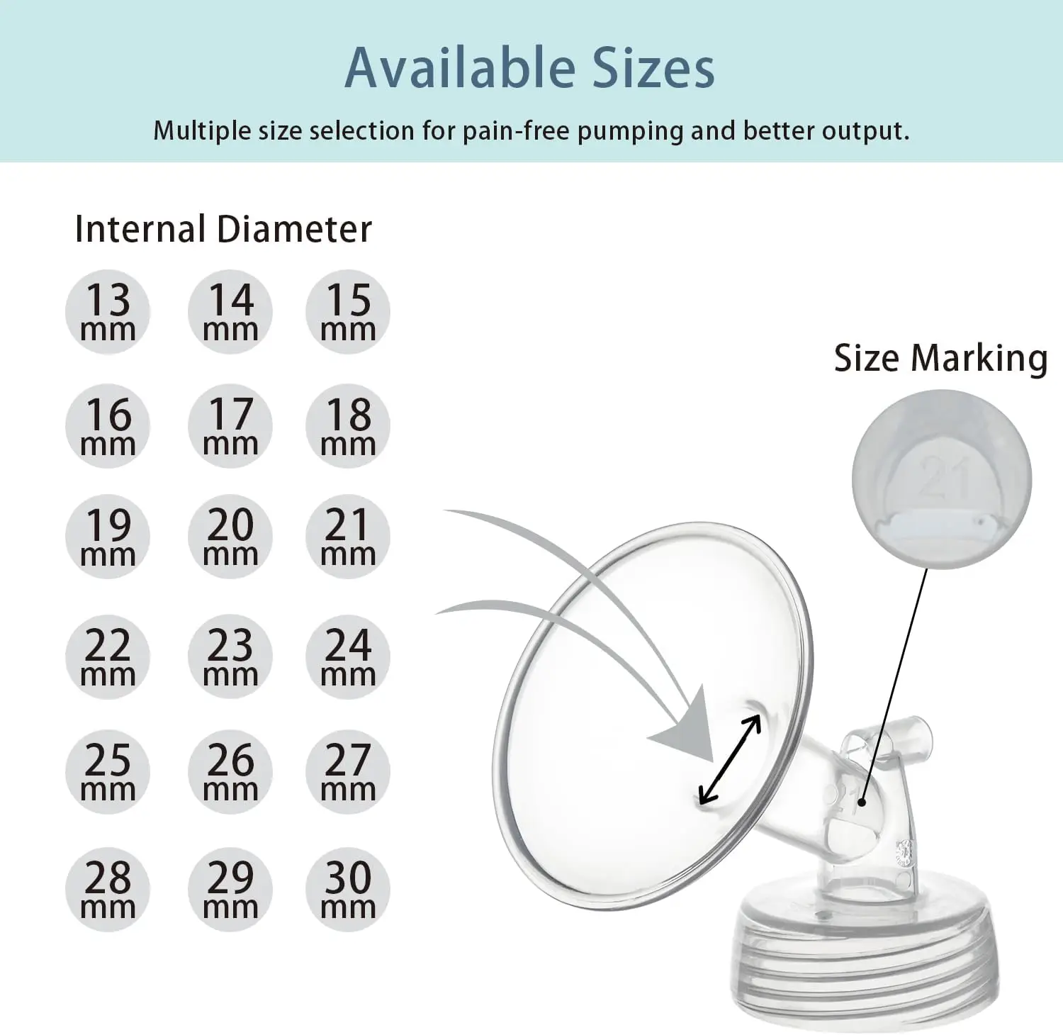 Flange Compatible with Spectra S1 S2 9 Plus Synergy Gold Breastpump Replacement to Spectra Pump Parts and Spectra Flange /Shield 2