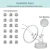 Flange Compatible with Spectra S1 S2 9 Plus Synergy Gold Breastpump Replacement to Spectra Pump Parts and Spectra Flange /Shield 2