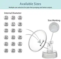 Flange Pump Parts Compatible with Spectra S2 S1 Breast Pumps Replacement for Spectra Flange Duckbill Valve Backflow Protector 2