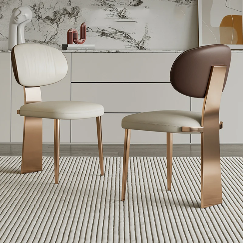 

Metal Office Dining Chairs Kitchen Leather Design Funky Dining Chairs Vanity Bedroom Cadeiras De Jantar Furnitures Dining Rooms