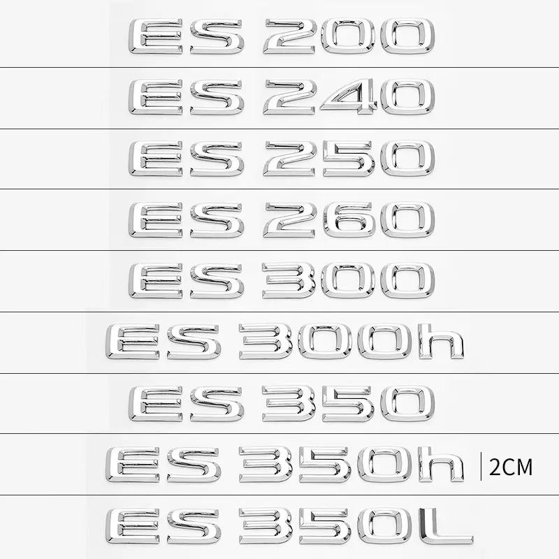 

Rear Trunk Tail Label Badge Emblem Decal Letter Number Emblem Car Sticker For Lexus LX470 GS450 GX460 GX470 NX300 ES260 IS350