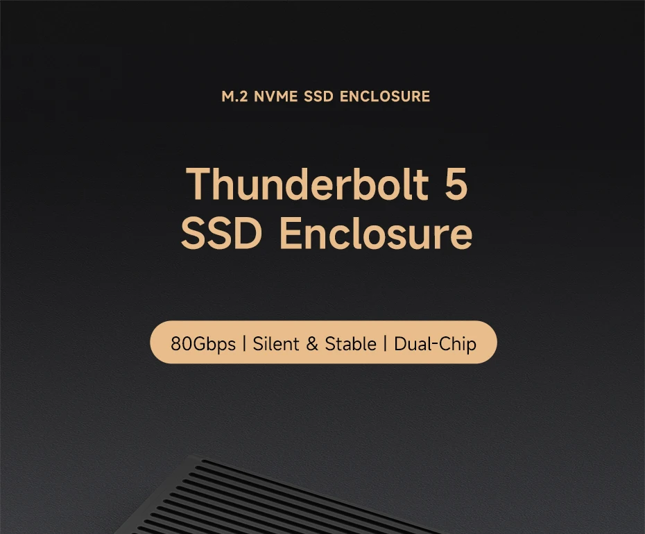 Hagibis 80Gbps Thunderbolt NVMe SSD Enclosure