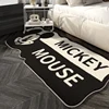 Mickey Mouse Disney Cushion Anime Carpet Bathroom Non-slip Mat Kawaii Faux Cashmere Absorbent Carpets Living Room Bathroom Mat 2