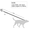 5ft Leather Dog Leash Durable Pet Walking Training Lead Leash Rope for Small Medium Large Dogs Pitbull Pug erman Shepherd 6