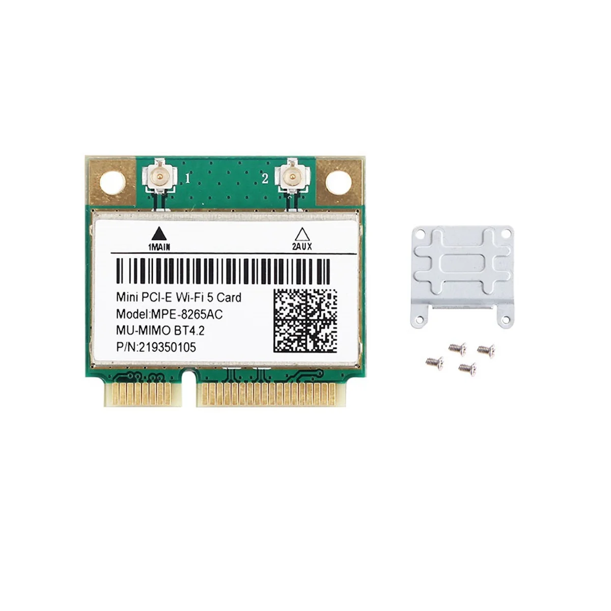 

MPE-8265AC Wireless Half Mini PCI-E Wifi Card Wifi 5 Dual Band 802.11AC 2.4Ghz 5Ghz 1200Mbps Wlan Network Card