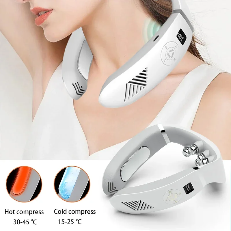 Hot Cold Compress Cervical Spine Multifunctional Massager Health Neck Protector Effective Pain Relief Smart_voghion.com