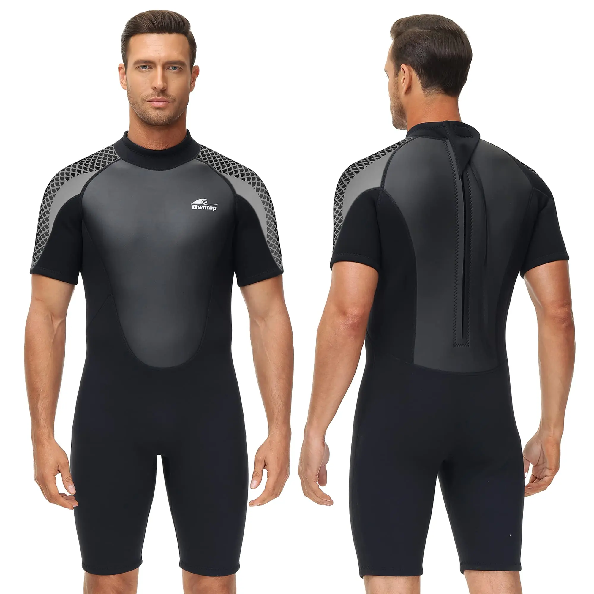 Shorty Wetsuit Men 3mm Wetsuit Diving Surfing Swimming and Water Sports Men's Neoprene Spearfishing One Piece diving suit
