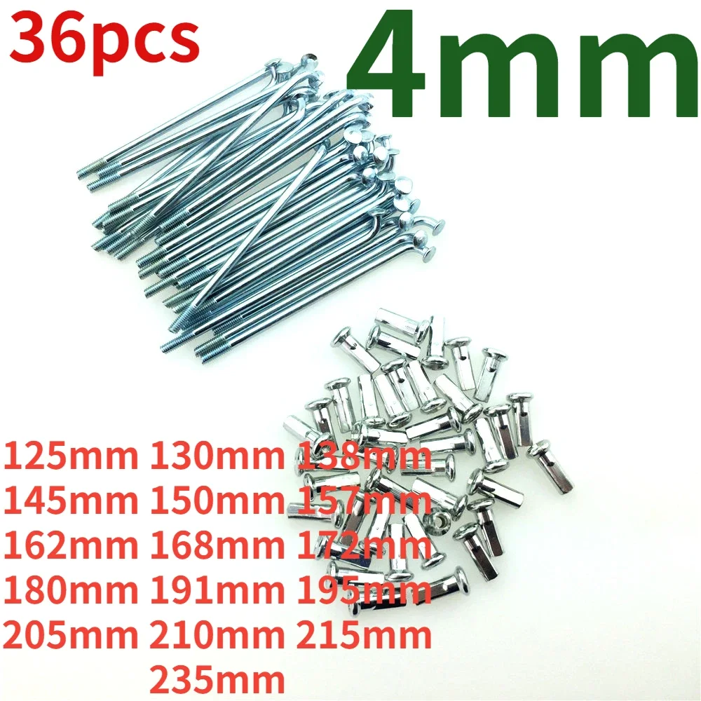 Off-road Motorcycle Front Rear Drum Disc Brake Steel Wire Spokes Car Bars For GN125 GN250 Jialing GS125 GY dirt bike wheel spoke